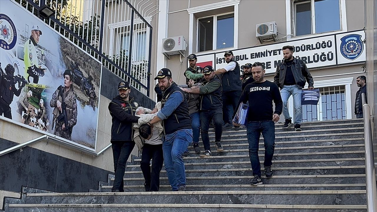 İstanbul merkezli 3 ildeki çete operasyonlarında yakalanan 62 zanlı tutuklandı