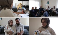 Bakan Göktaş, Aile ve Gençlik Fonu ile yuva kurup bebek sahibi olan çifti tebrik etti