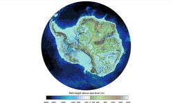 Antarktika'nın buzullar olmasaydı nasıl görüneceğine dair en detaylı haritası hazırlandı