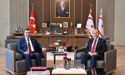 Cumhurbaşkanı Yardımcısı Yılmaz, KKTC Cumhurbaşkanı Tatar ile görüştü