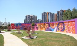 Gaziantep'te AB-Türkiye dayanışması için yapılan sanat duvarı açıldı