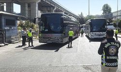 Büyük İstanbul Otogarı'nda polisin bayram denetimi sürüyor