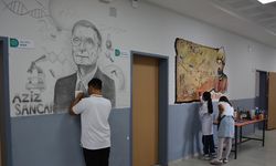 Şırnak Silopi'de BİLSEM'in duvarlarına bilim insanlarının portreleri resmedildi