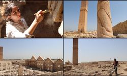 Hava sıcaklığının 50 dereceye yaklaştığı Şanlıurfa'da tarihin izini sürüyorlar