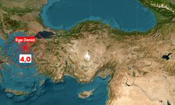 Ege Denizi'nde 4 büyüklüğünde deprem