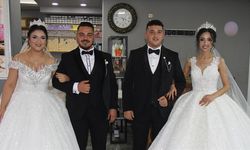Antalya'da iki kardeş babaları ve amcaları gibi aynı gün evlendi