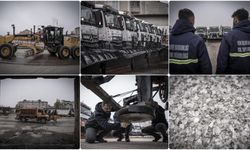 Erzurum'da karla mücadele edecek belediye ekipleri kışa hazır