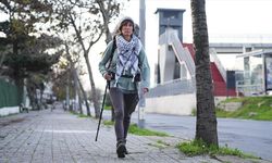 İngiliz aktivist, Filistinlilere yardım toplamak için 6,5 aydır yürüyor