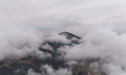 Samsun'da 1650 rakımlı Dürtmen Dağı'ndaki 'sis denizi' dronla görüntülendi