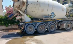 Elazığ'da yollara beton döken miksere para cezası
