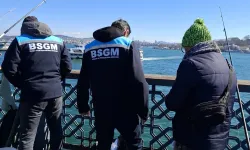 Galata ve Atatürk köprülerinde amatör balıkçılara denetim