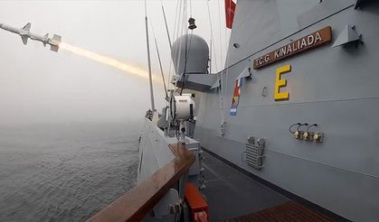 MSB, "ATMACA Güdümlü Mermisi"nin TCG Kınalıada'dan yapılan atış anlarını paylaştı