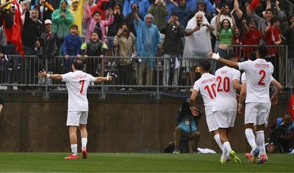 A Milli Futbol Takımı, hazırlık maçında ABD'yi 2-1 mağlup etti