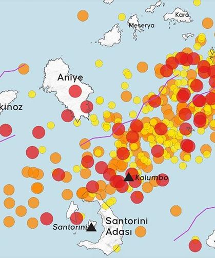 Ege Denizi'nde 4,5 büyüklüğünde deprem