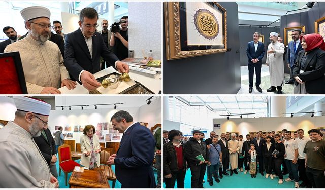 Cumhurbaşkanı Yardımcısı Yılmaz'dan, Uluslararası İslam Sanatları Fuarı'na ziyaret