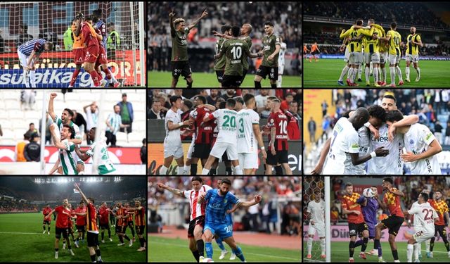 Galatasaray, bitime 3 hafta kala Fenerbahçe'nin 8 puan önünde liderliğini sürdürdü