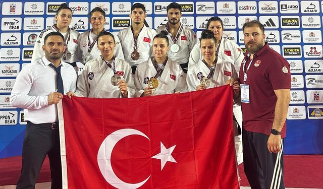Milli judoculardan Avrupa Kupası'nın ilk gününde 1'i altın 8 madalya