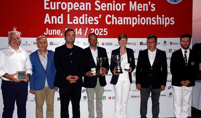 Avrupa 50 Yaş Üstü Büyükler Golf Şampiyonası, Antalya'da sona erdi