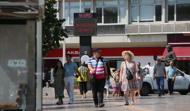 Aydın'da termometreler 41 dereceyi gösterdi