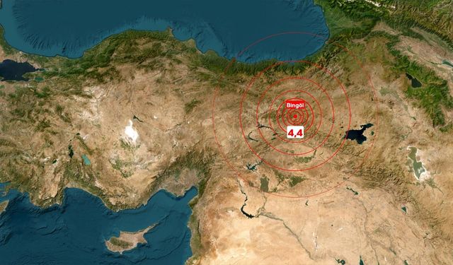 Bingöl'de 4,4 büyüklüğünde deprem