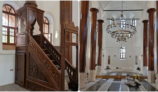 Bursa'da restorasyonu tamamlanan Özlüce Camisi yarın ibadete açılacak