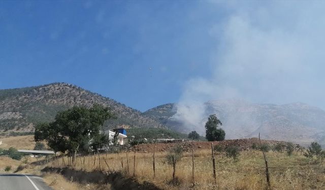 Kahramanmaraş'ta çıkan orman yangınına müdahale ediliyor