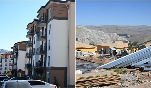 Malatya'da deprem konutları ve iş yerlerinin yapımı sürüyor