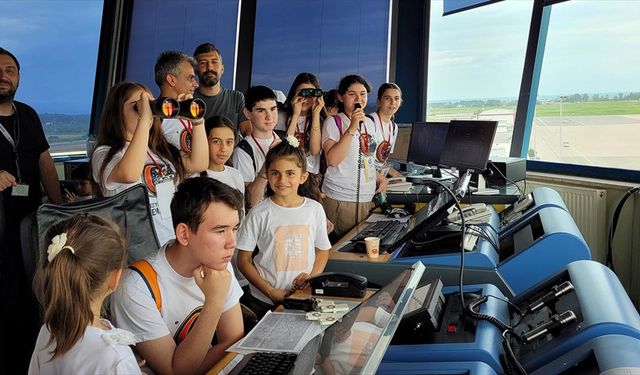 Samsun'da "Kuzeyin Çocukları Semalarda" projesiyle öğrenciler havacılığı yakından tanıdı