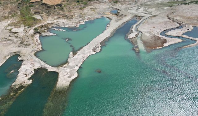 Tekirdağ'da Naip Barajı'nın doluluk oranı yüzde 2 seviyesinde