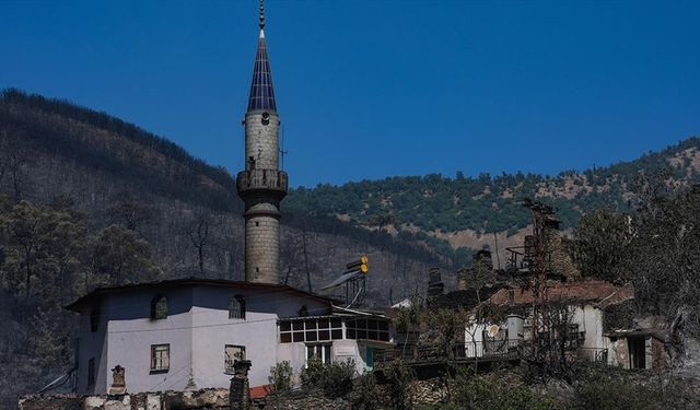 İzmir Ödemiş'teki orman yangını 40 haneli mahalleyi "hayalet köy"e dönüştürdü