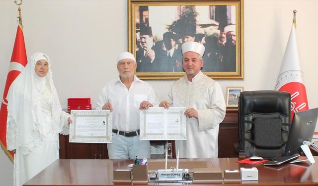 Rus çift, Aydın'da Müslüman oldu