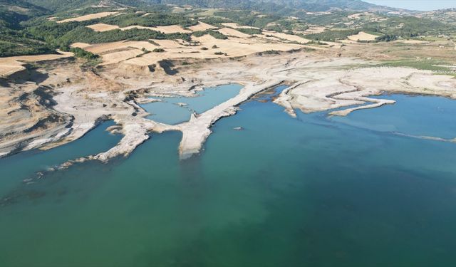 Tekirdağ'daki Naip Barajı'nın doluluk oranı yüzde 2'nin altına düştü