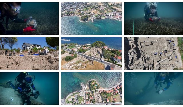 Dalgıç arkeologlar, su altında 7 bin yıllık limanda yeni keşifler için çalışıyor