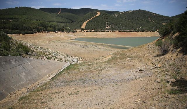 Edirne'de Kadıköy Barajı'nda su seviyesi yüzde 1'in altına düştü