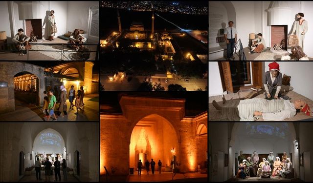 Edirne'deki Sağlık Müzesi gece saatlerinde de ziyaretçilerini ağırlıyor