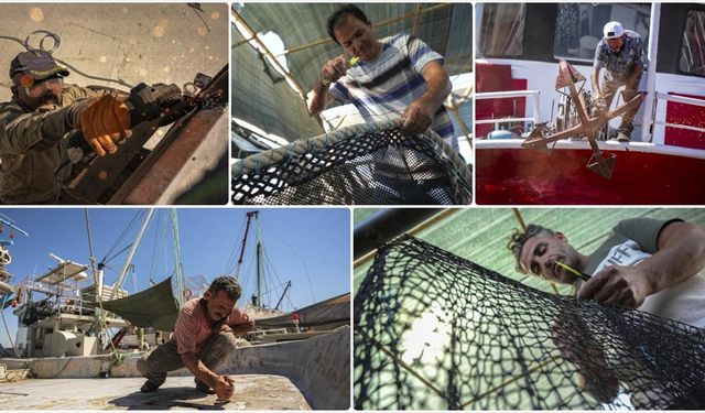 Egeli balıkçılar bol hamsi umuduyla 'Vira bismillah' demeye hazırlanıyor