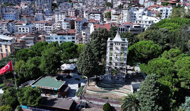 Kocaeli'nin simgelerinden tarihi saat kulesi restore ediliyor