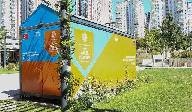 Parklara konulan 'acil durum konteynerleri' hayat kurtaracak