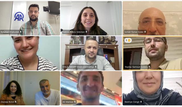 Yeşilay Yeşilırmak Bölge Koordinatörlüğü ile AA muhabirleri çevrimiçi toplantı yaptı