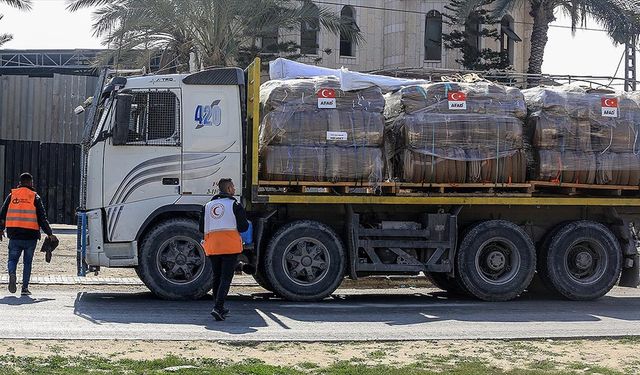 AFAD ve Türk Kızılay'dan insani yardım açıklaması: 100 bin tonun üzerinde insani yardım malzemesi Gazze'ye ulaştırıldı