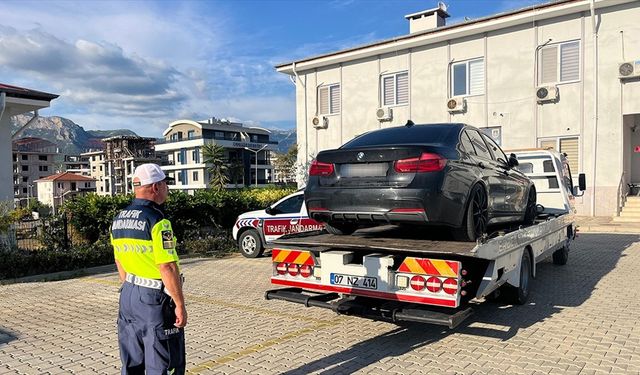 Antalya'da drift atan sürücüye 92 bin 784 lira ceza