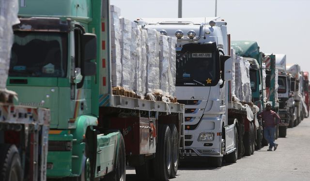 BM: 170 bin tonluk gıda, ilaç ve diğer malzemeler Gazze için hazır bekliyor