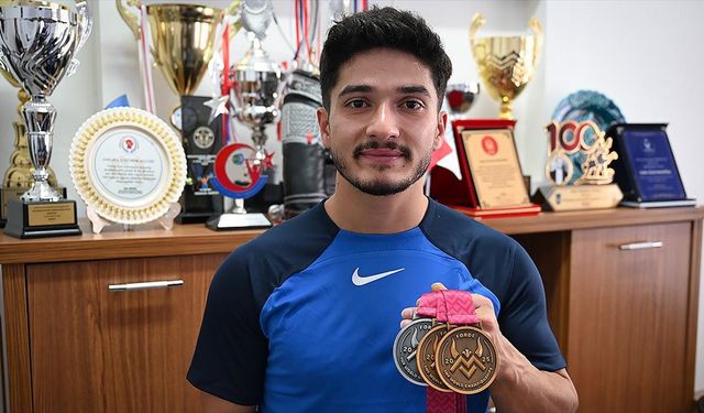 Dünya rekortmeni Muhammed Furkan'ın gözü olimpiyat madalyasında