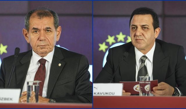 Galatasaray Kulübü Başkanı Özbek ile Sportif AŞ Başkan Vekili Kavukcu'dan açıklamalar: