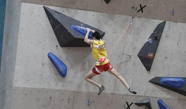 Milli tırmanış sporcusu Muhammed Oğuz'un hedefi olimpiyata katılmak
