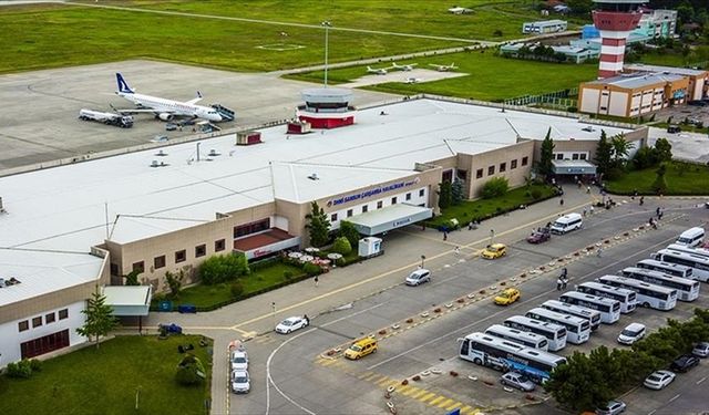 Samsun Çarşamba Havalimanı yılın 9 ayında 1 milyon 187 bin yolcuya hizmet verdi