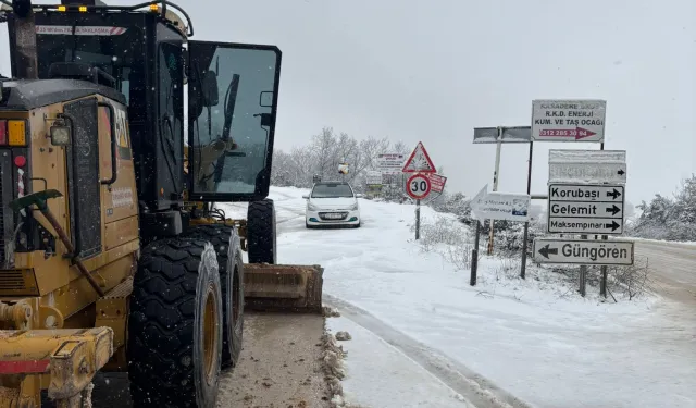 Bursa Nilüfer'de kar mesaisi