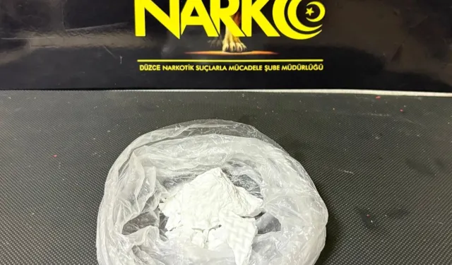 Düzce'de 55 gram kokain ele geçirildi