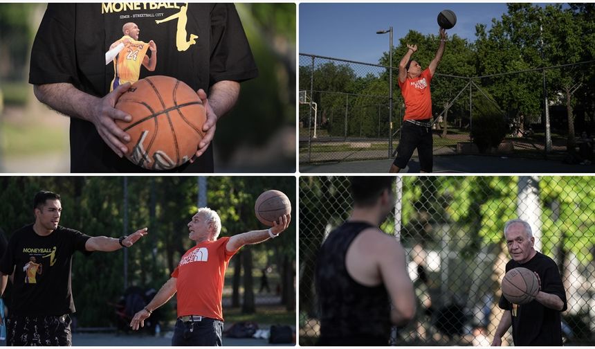 Altmışlık "delikanlılar" sokak basketbolunun vazgeçilmezleri oldu