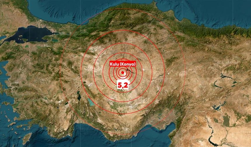 Konya'da 5,2 büyüklüğünde deprem meydana geldi